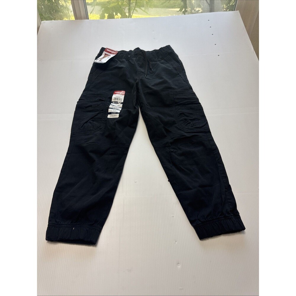 Wrangler Boys Five Star Gamer Cargo Jogger Pants Black NWT Size 10 Slim